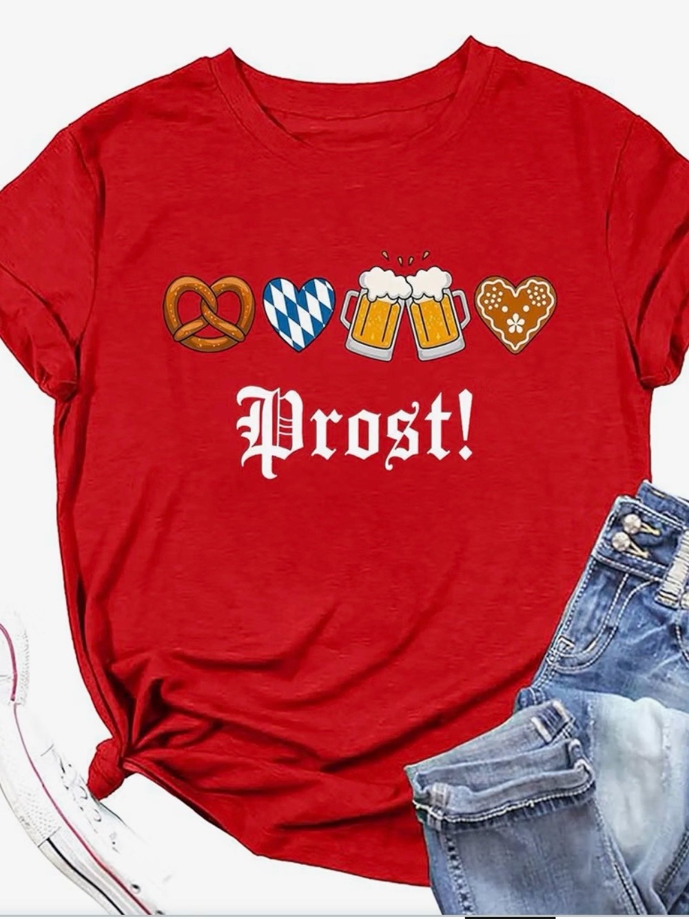 Women’s Festive Oktoberfest T-Shirt “Prost!”